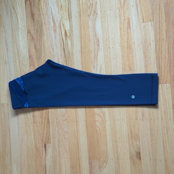 Lululemon Wunder Under Crop III Tight Women' Hero Blue Inkwell Samba - Picture 9 of 14